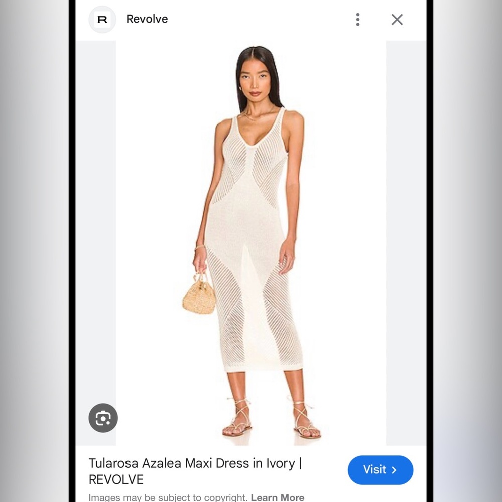 Tularosa Azaela Cream Knit Dress